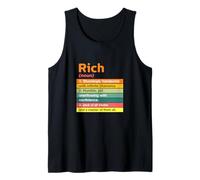 Rich Style Tee Shirts, Yes I'm Rich, Cool Rich Graphic Canotta