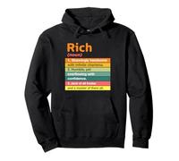 Rich Style Tee Shirts, Yes I'm Rich, Cool Rich Graphic Felpa con Cappuccio