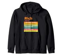 Rich Style Tee Shirts, Yes I'm Rich, Cool Rich Graphic Felpa con Cappuccio