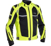 Richa Airstorm impermeabile Moto Tessile Giacca, nero-giallo, taglia L per maschi