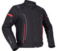Richa Airstream 3 impermeabile Moto Tessile Giacca, nero-rosso, taglia L