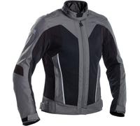 Richa Airstream-X impermeabile Giacca tessile moto da donna, nero-grigio, taglia 3XL per donne