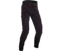 Richa Apache Jeans da moto, nero, taglia 28 per maschi