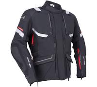 Richa Armada 1.1 Gore-Tex Pro impermeabile Moto Tessile Giacca, nero-bianco-rosso, taglia 4XL per maschi