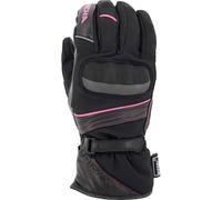 Richa Ella guanti da moto da donna impermeabili, nero-rosa, taglia XL per donne