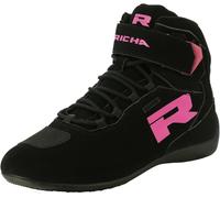 Richa Escape Scarpe da moto impermeabili, nero-rosa, taglia 36 per maschi