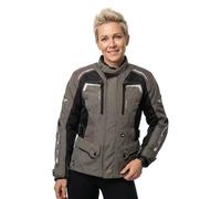Richa Infinity 2 impermeabile Giacca tessile moto da donna, nero-marrone, taglia 5XL per donne
