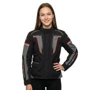 Richa Infinity 2 Pro Giacca tessile moto da donna, nero-rosso, taglia 6XL per donne