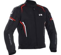 Richa Gotham 2 impermeabile Moto Tessile Giacca, nero-bianco-rosso, taglia 6XL per maschi