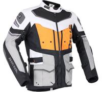 Richa Infinity 2 Adventure, giacca tessile impermeabile S male Grigio/Grigio Scuro/Arancione