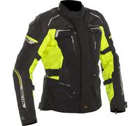 Richa Infinity 2 impermeabile Giacca tessile moto da donna, nero-giallo, taglia S per donne