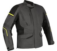 Richa Infinity 3 impermeabile Giacca tessile moto da donna, grigio/nero/giallo, Taglia S