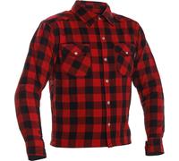 Richa Lumber Camicia da moto, nero-rosso, taglia 5XL per maschi