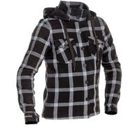 Richa Lumber Giacca tessile moto da donna, nero-grigio, taglia M per donne
