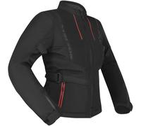 Richa Monaco Mesh WP impermeabile Giacca tessile moto da donna, nero-rosso, taglia XL per donne