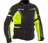 Richa Phantom 2 impermeabile Giacca tessile moto da donna, nero/giallo, Taglia 3XL