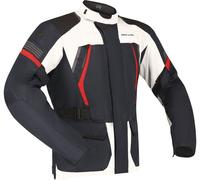 Richa Phantom 3 impermeabile Moto Tessile Giacca, Grigio chiaro/blu/rosso, Taglia 6XL