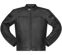 Richa Retro Racing 4 Black Edition Giacca in pelle da moto, nero, taglia 52 per maschi