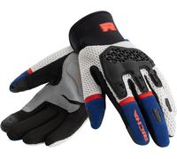 Richa Sandblast Guanti da motocicletta, rosso-blu, taglia L per maschi