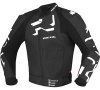 Richa Stradale giacca in pelle da moto traforata, nero-bianco, taglia 58 per maschi