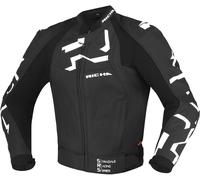 Richa Stradale giacca in pelle da moto traforata, nero-bianco, taglia 54 per maschi