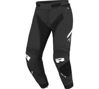 Richa Stradale Pantaloni in pelle da moto, nero-bianco, taglia 50 per maschi