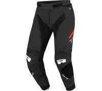 Richa Stradale Pantaloni in pelle da moto, nero-rosso, taglia 56 per maschi