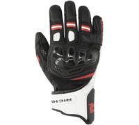 Richa Stradale Stealth Guanti Moto traforati, nero-bianco-rosso, taglia L per maschi