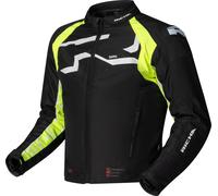 Richa Stradale Tex Giacca tessile da motocicletta impermeabile, nero/giallo, Taglia M