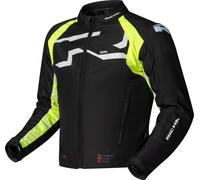 Richa Stradale Tex Giacca tessile da motocicletta impermeabile, nero-giallo, taglia XL per maschi
