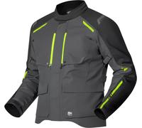 Richa Taurus Giacca tessile da motocicletta impermeabile, nero/giallo, Taglia M