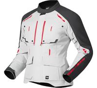 Richa Giacca tessile da moto Taurus impermeabile grigio-rosso Donna M
