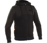 Richa Titan Core Felpa con cappuccio e zip da moto, nero, Taglia S