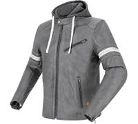 Richa Toulon 2 Giacca di pelle da moto, nero-grigio, taglia 66