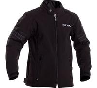 Richa Toulon 2 Softshell Giacca tessile moto per bambini, nero, Taglia 152