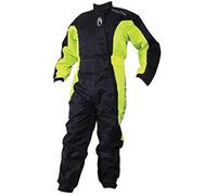 Richa, Typhoon - Tuta da moto intera, impermeabile, colore: nero/giallo Black/Fluo Large