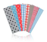 Richaa 8 fasce per capelli da donna, alla moda, a pois, 21 cm, morbide, elastiche, per la cura della pelle, per sport, corsa, sudore, antiscivolo, accessori per capelli per yoga e palestra