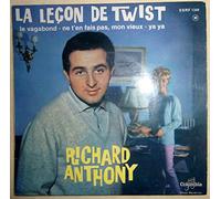 Richard Anthony - Columbia 1349 - Richard Anthony : La Vagabond, Ya ya, Ne t'en fais pas mon vieux, La Leçon de Twist - (Original et non pas réédition) - (1 disque vinyle EP 45t)