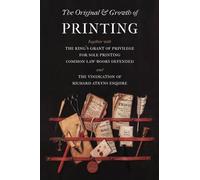 Richard Atkyns The Original and Growth of Printing (Tascabile)