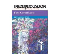 Richard B. Hays First Corinthians (Tascabile)