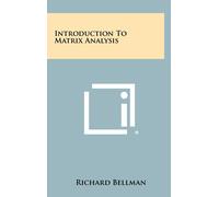 Richard Bellman Introduction To Matrix Analysis (Copertina rigida)