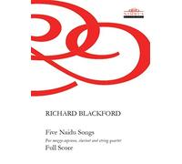 Richard Blackfo Richard Blackford: Five Naidu Songs for mezzo sopran (Tascabile)