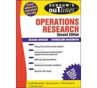 Richard Bronson Govindasami Naadi Schaum's Outline of Operations Res (Tascabile)