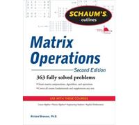 Richard Bronson Schaum's Outline of Matrix Operations (Tascabile)