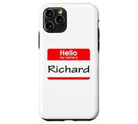 Richard, ciao Il mio nome è Targhetta, distintivo Custodia per iPhone 11 Pro