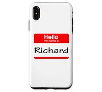Richard, ciao Il mio nome è Targhetta, distintivo Custodia per iPhone XS Max