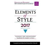 Richard De A'Morelli Elements of Style 2017 (Tascabile)