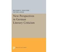 Richard E. Amacher Victor New Perspectives in German Literary Crit (Tascabile)