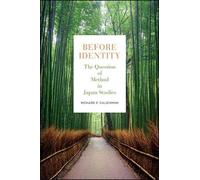 Richard F. Calichman Before Identity (Copertina rigida)
