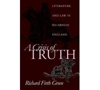 Richard Firth Green A Crisis of Truth (Tascabile) Middle Ages Series